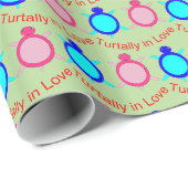 Cute Turtle Couple Cadeaupapier (Rol Hoek)