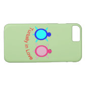 Cute Turtle Couple Case-Mate iPhone Case (Achterkant (Horizontaal))