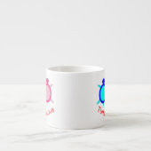 Cute Turtle Couple Espresso Kop (Voorkant)