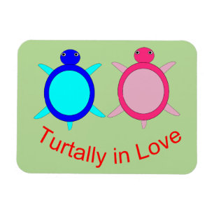 Cute Turtle Couple Magneet