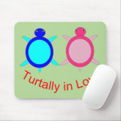 Cute Turtle Couple Muismat (Met muis)