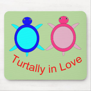 Cute Turtle Couple Muismat