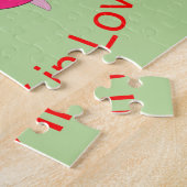 Cute Turtle Couple op maat Legpuzzel (Zijkant)