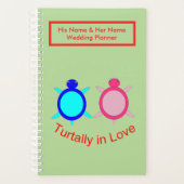 Cute Turtle Couple op maat Planner (Voorkant)
