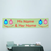 Cute Turtle Couple op maat Spandoek (Beurs)