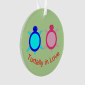 Cute Turtle Couple Ornament (voorkant)