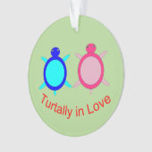 Cute Turtle Couple Ornament (voorkant)