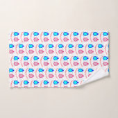Cute Turtle Couple Patterned Bad Handdoek (Handdoek)