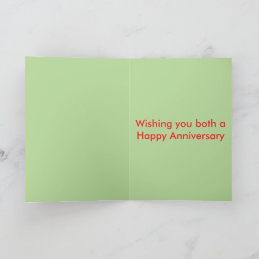 Cute Turtle Couple Personalized Jubileum Kaart (Binnen)