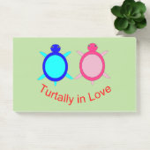 Cute Turtle Couple Post-it® Notes (Kantoor)