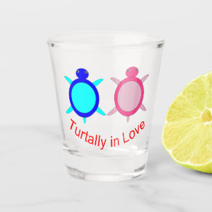 Cute Turtle Couple Shot Glas