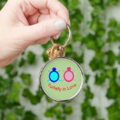 Cute Turtle Couple Sleutelhanger (Hand)