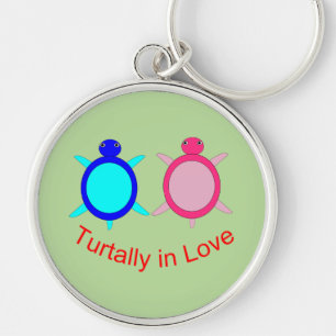 Cute Turtle Couple Sleutelhanger