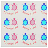 Cute Turtle Couple Stof (Swatch)