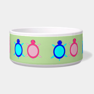 Cute Turtle Couple Voerbakje