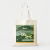 Cute Turtle Custom Canvas tas (Voorkant)