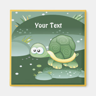 Cute Turtle Custom Magnet