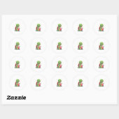Cute turtle drinking boba. Funny Boba Turtles Love Ronde Sticker (Vel)