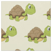 Cute Turtle Fabric Stof (Close Up)