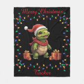 Cute Turtle Fleece Blanket (Voorkant)