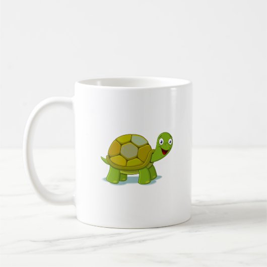 Cute Turtle Friend Design Koffiemok (Links)