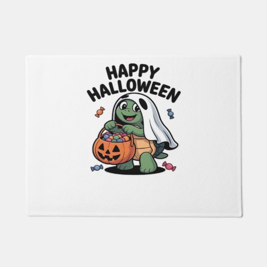 Cute Turtle Ghost Costume � Adorable Halloween Tri Deurmat (Voorkant)