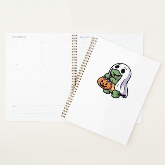 Cute Turtle Ghost Costume � Adorable Halloween Tri Planner (Display)