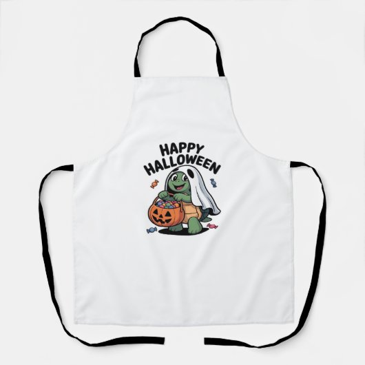 Cute Turtle Ghost Costume � Schattig Halloween Tri Schort (Voorkant)