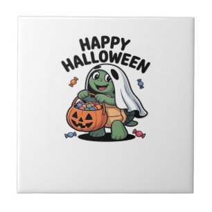 Cute Turtle Ghost Costume � Schattig Halloween Tri Tegeltje