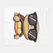 Cute Turtle Halloween 2023 zonnebril Kostuum Over Fleece Deken (Voorkant (Horizontaal))