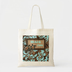 Cute Turtle Hawaii Hibiscus Floral Beach tas