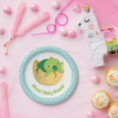Cute Turtle in Baby showers Borden van eierpokken Papieren Bordje (Feest)