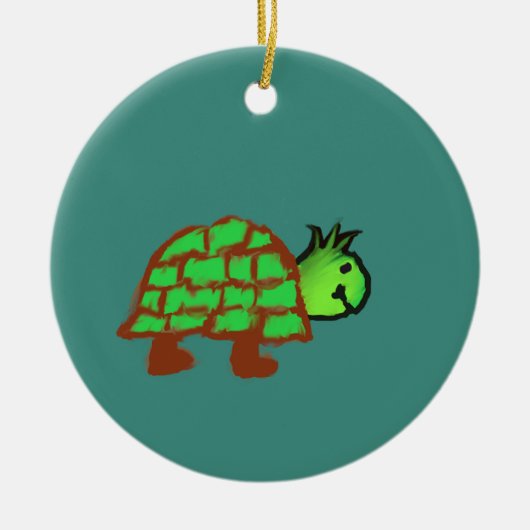 Cute Turtle Keramisch Ornament (Voorkant)