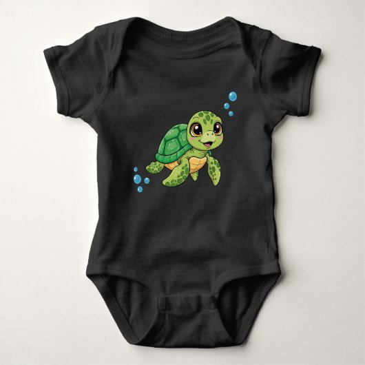 Cute Turtle Kids’ T-Shirt (Voorkant)