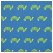 Cute Turtle Kind Baby Nursery Blue Tortoise Stof (Swatch)