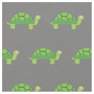 Cute Turtle Kind Baby Nursery Gray Tortoise Stof