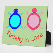 Cute Turtle Koppel Fotoplaat (Zijkant)