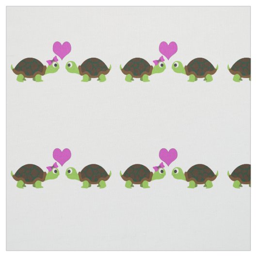 Cute Turtle Love Stof (Swatch)