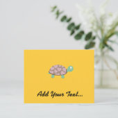 Cute Turtle met hart Briefkaart (Staand voorkant)