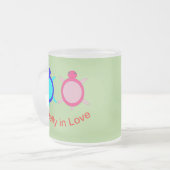 Cute Turtle-Mok Matglas Koffiemok (Voorkant links)
