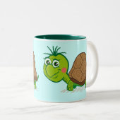 Cute Turtle-mok Tweekleurige Koffiemok (Voorkant rechts)