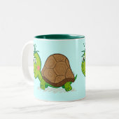 Cute Turtle-mok Tweekleurige Koffiemok (Voorkant links)