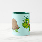 Cute Turtle-mok Tweekleurige Koffiemok (Center)