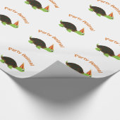Cute Turtle Party Animal Cadeaupapier (Hoek)