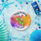 Cute Turtle Party Borden Paars Papieren Bordje (Feest)