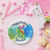 Cute Turtle Party Borden Papieren Bordje (Feest)