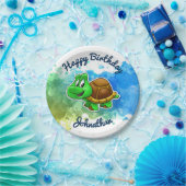 Cute Turtle Party Borden Papieren Bordje (Feest)