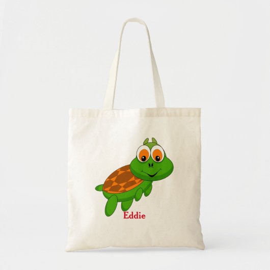 Cute Turtle Personalized Bag Tas voor meisje (Voorkant)