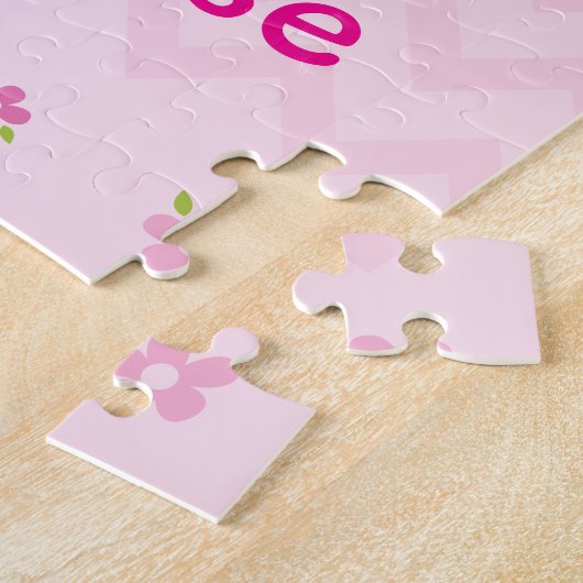 Cute Turtle Personalized Puzzle for Girls Legpuzzel (Zijkant)