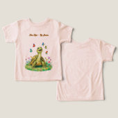 Cute Turtle Peuter T-shirt (Ontwerp Voorkant & Achterkant)
